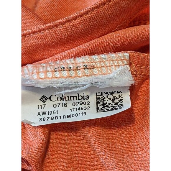 Columbia Omni Wick Womens Plus 3X Tank Top Orange Activewear Athleisure Stretch - Picture 6 of 6